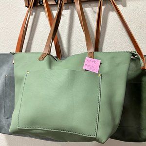 PLG Large Sage zip tote - Portland Leather Goods Unicorn Tote